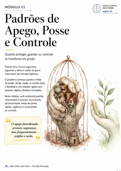 Capa do Módulo 03: Apego, posse e controle